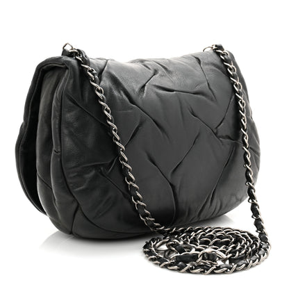 Chanel Iridescent Calfskin Glint Flap Black 3 of 10