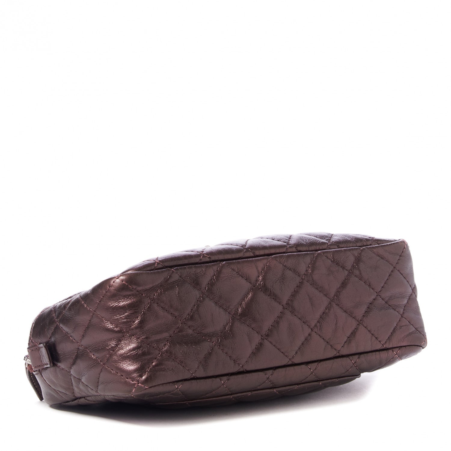 Chanel Metallic Aged Calfskin Quilted Medium Reissue Camera Case Pink 3 of 8