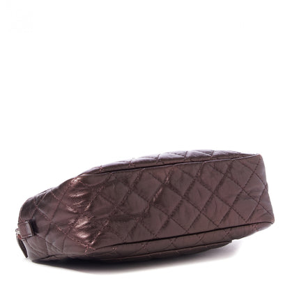 Chanel Metallic Aged Calfskin Quilted Medium Reissue Camera Case Pink 3 of 8