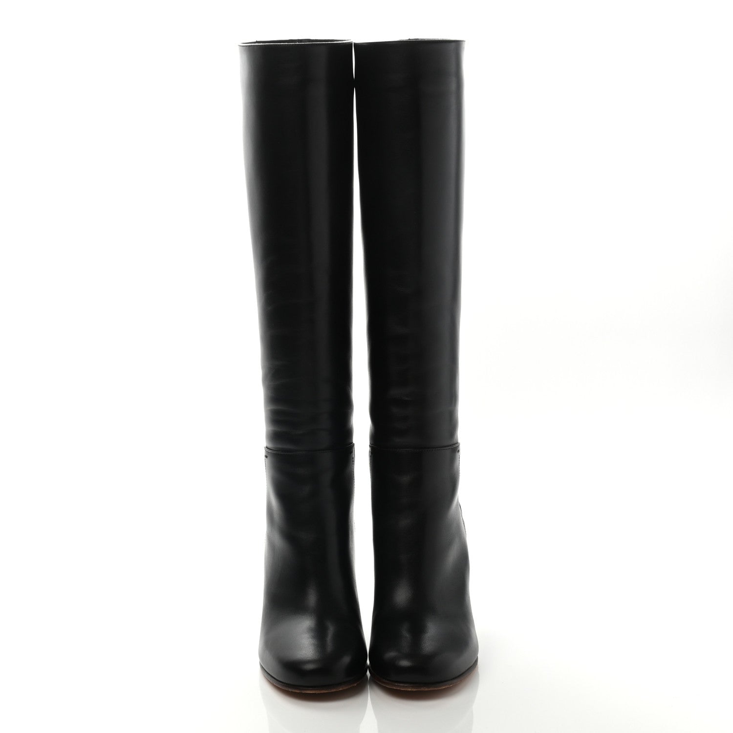 Valentino Garavani Vitello Lovestud Knee High 85mm Boots 37.5 Black 2 of 9