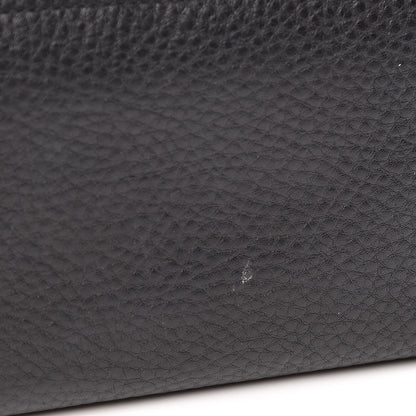 Prada Vitello Daino Zip Around Wallet Black 7 of 8
