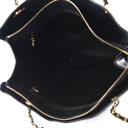 Chanel Lambskin Quilted Shopping Tote Black 4 of 12