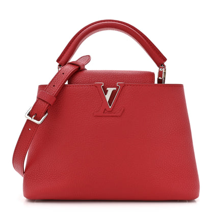 Louis Vuitton Taurillon Capucines BB Scarlet Red 1 of 15