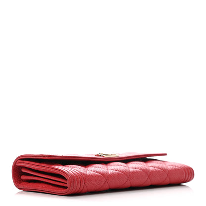 Chanel Caviar Quilted Boy Flap Wallet Red 6 of 16