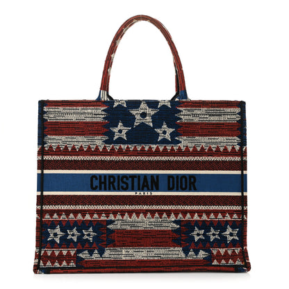 Christian Dior Canvas Embroidered Exclusive US Book Tote Multicolor 1 of 13