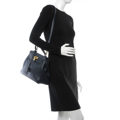 Hermes Fjord Kelly Retourne 32 Bleu Marine 3 of 17