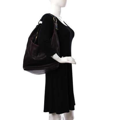 Celine Calfskin Hobo Burgundy 2 of 18