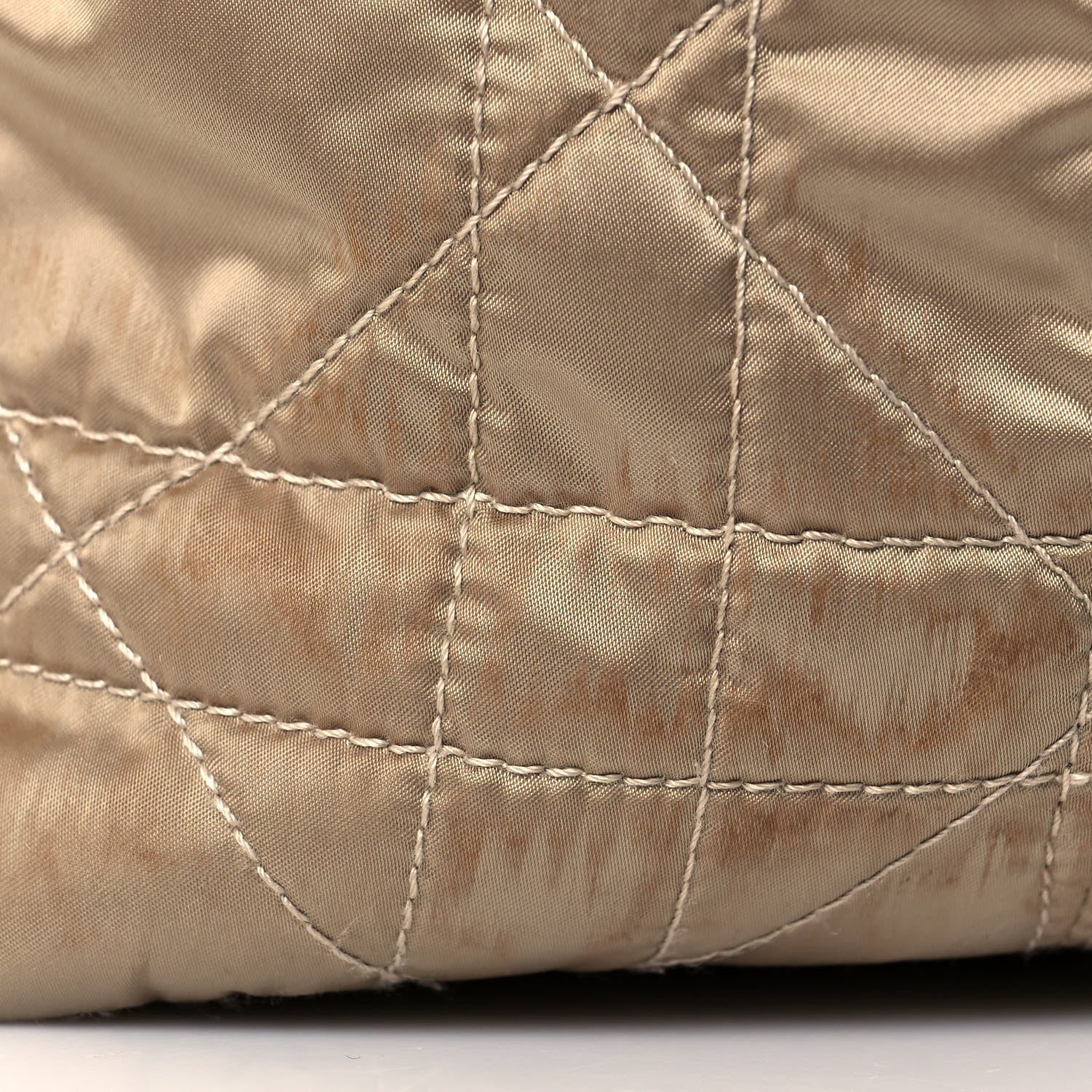 Christian Dior Nylon Cannage Shoulder Bag Beige 26 of 26
