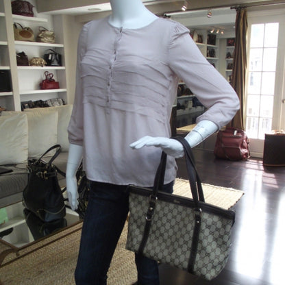 Gucci Monogram Medium Abbey Tote Brown 2 of 11
