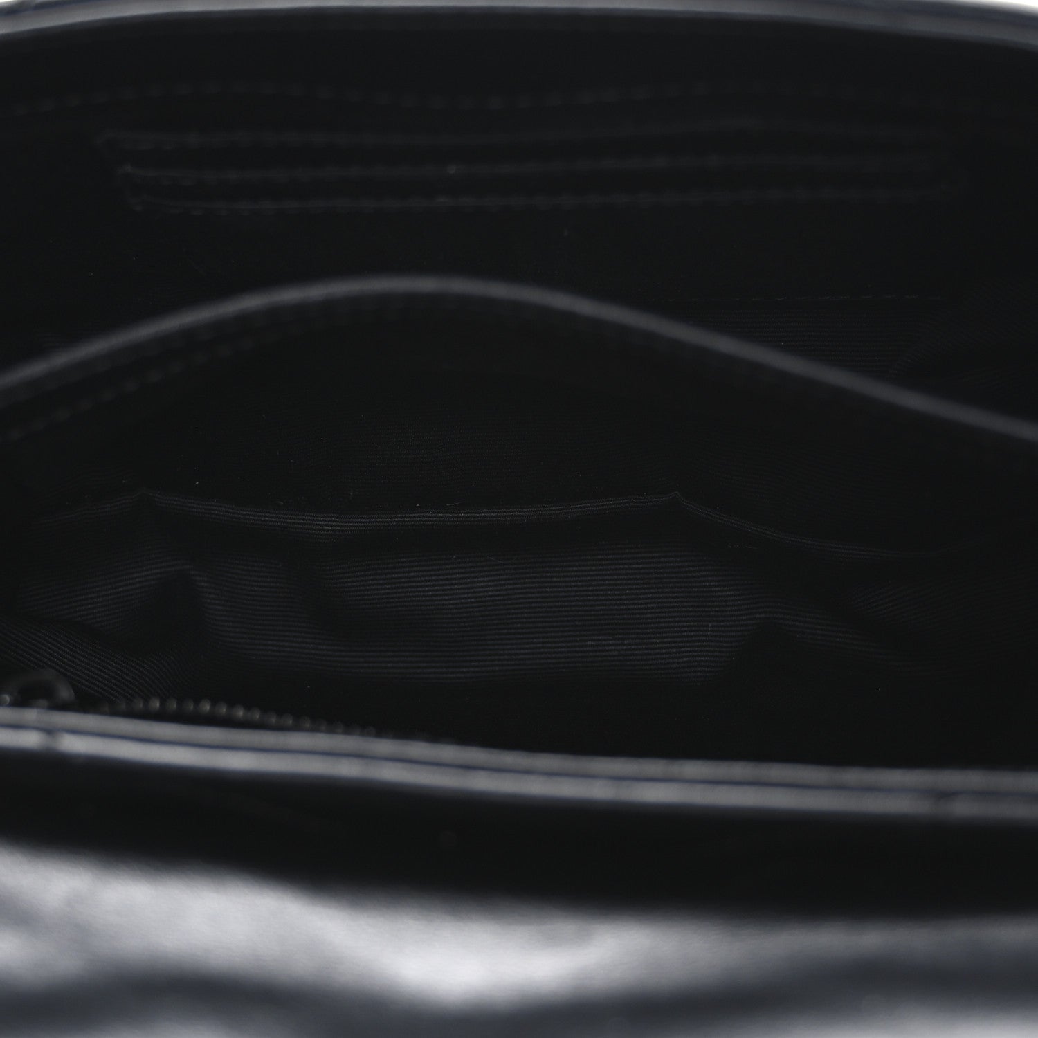 Saint Laurent Calfskin Y Quilted Monogram Monochrome Toy Loulou Crossbody Bag Black 6 of 13