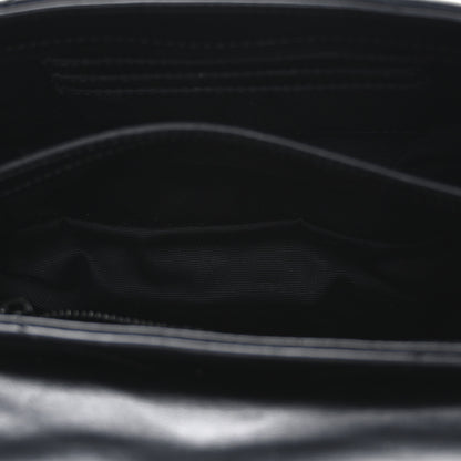 Saint Laurent Calfskin Y Quilted Monogram Monochrome Toy Loulou Crossbody Bag Black 6 of 13