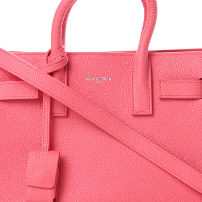 Saint Laurent Grained Calfskin Nano Sac De Jour Coral 8 of 12