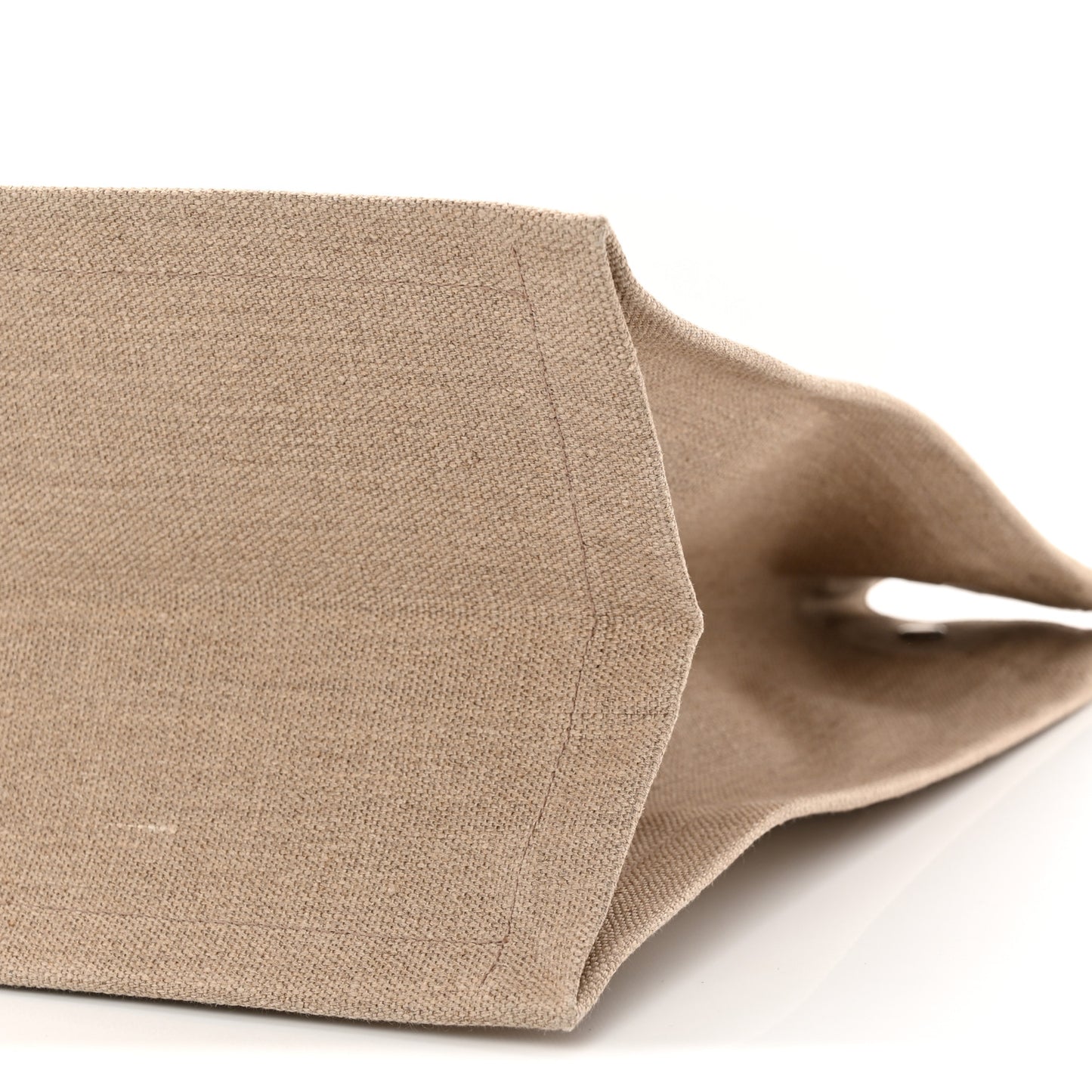 Linen Calfskin Rive Gauche Tote Optic White