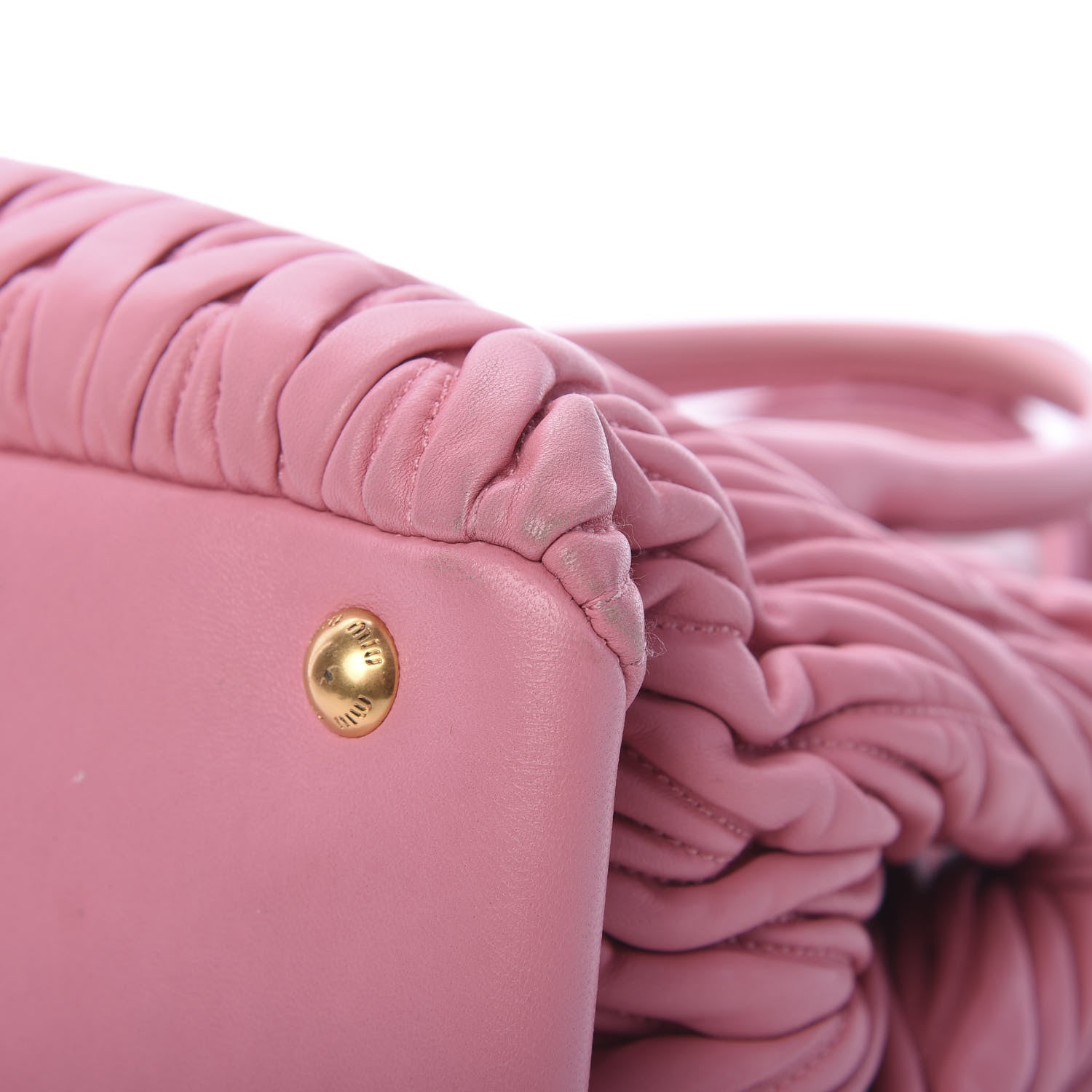 Miu Miu Nappa Matelasse Tote Loto 9 of 14
