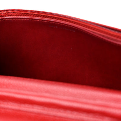 Chanel Caviar Quilted Wallet on Chain WOC Dark Red 12 of 14