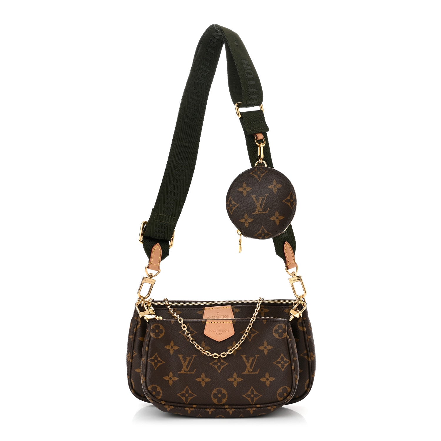 Louis Vuitton Monogram Multi Pochette Accessories Kaki 1 of 9