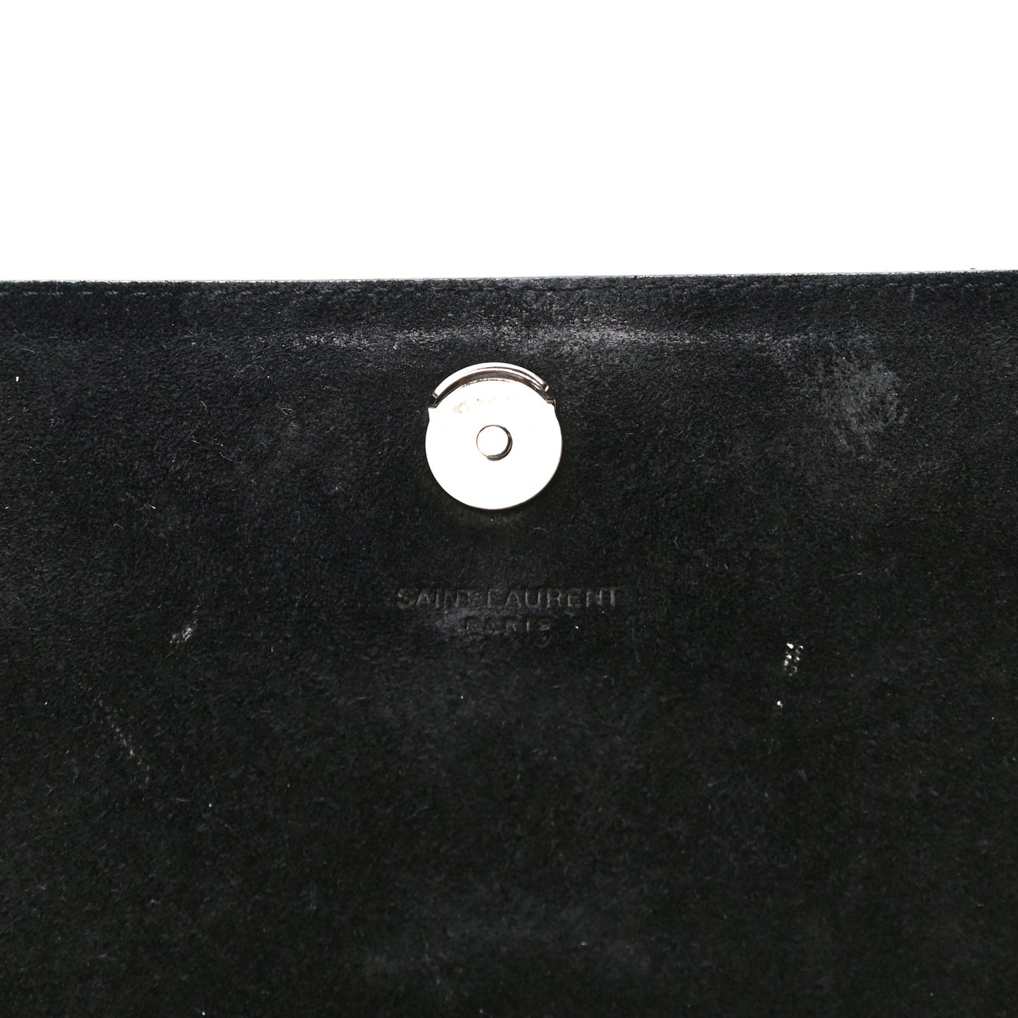Metallic Sparkle Calfskin Medium Monogram Kate Satchel Black