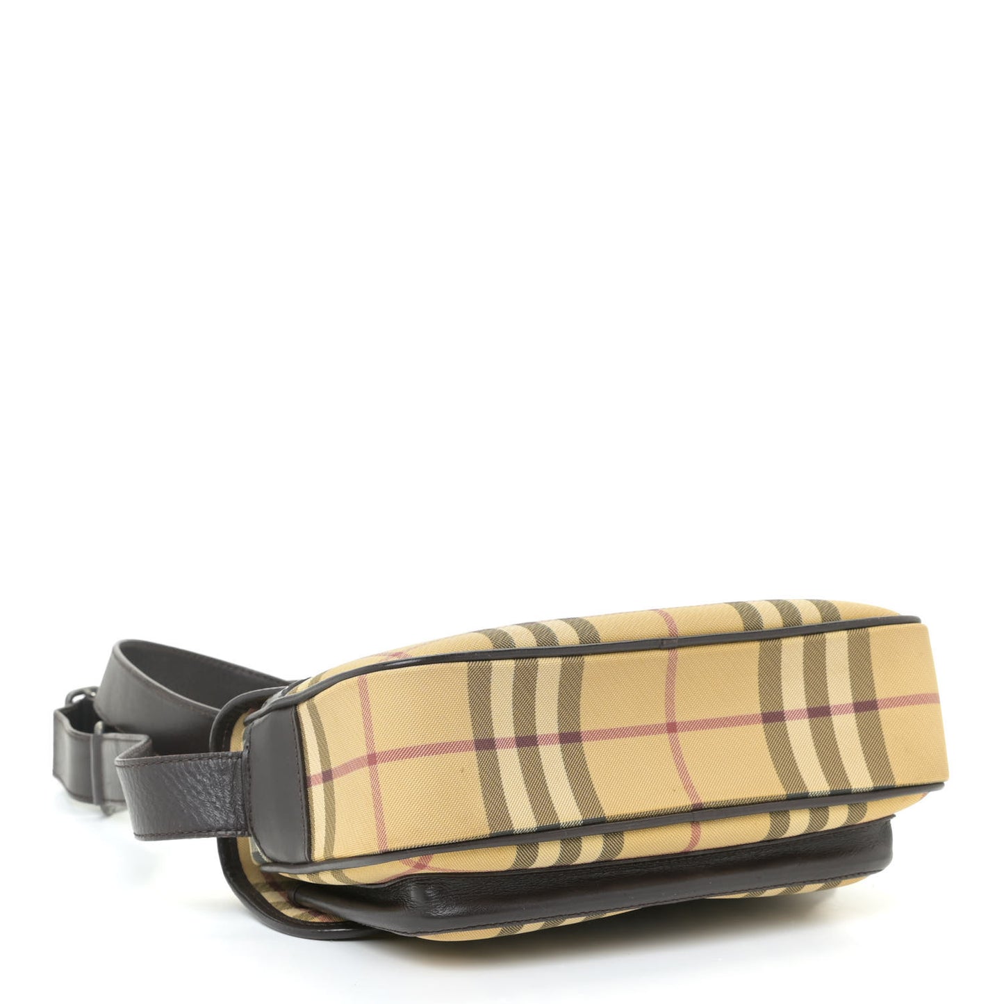 House Check Crossbody Camera Bag Antique Yellow Brown
