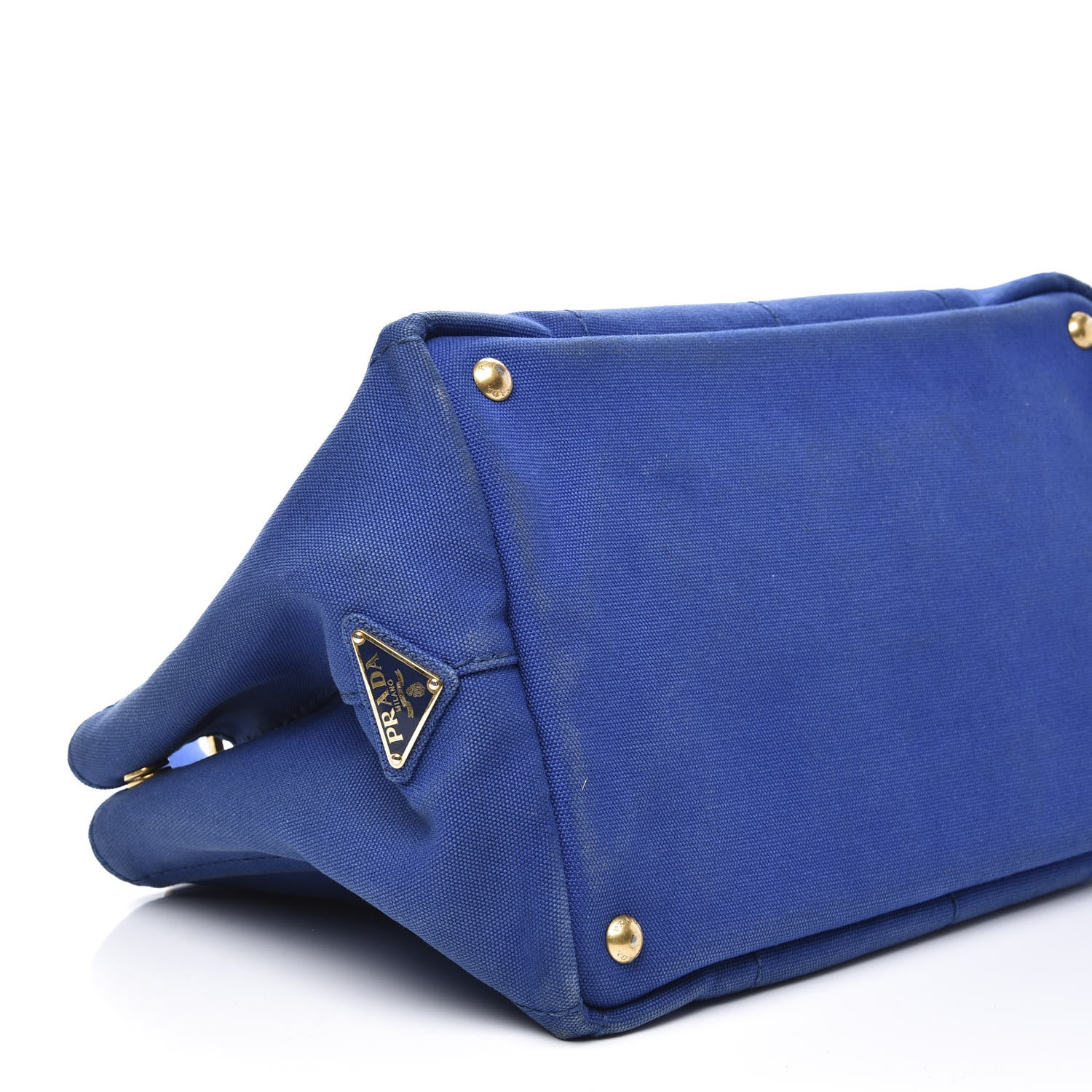 Prada Canapa Logo Shopping Tote Cobalto 5 of 10
