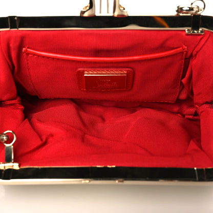 Christian Louboutin Nappa Loubi Lula Mini Frame Clutch Gold 7 of 8