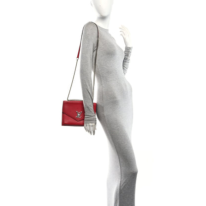 Louis Vuitton Soft Calfskin My Lockme Chain Bag BB Poppy 2 of 9