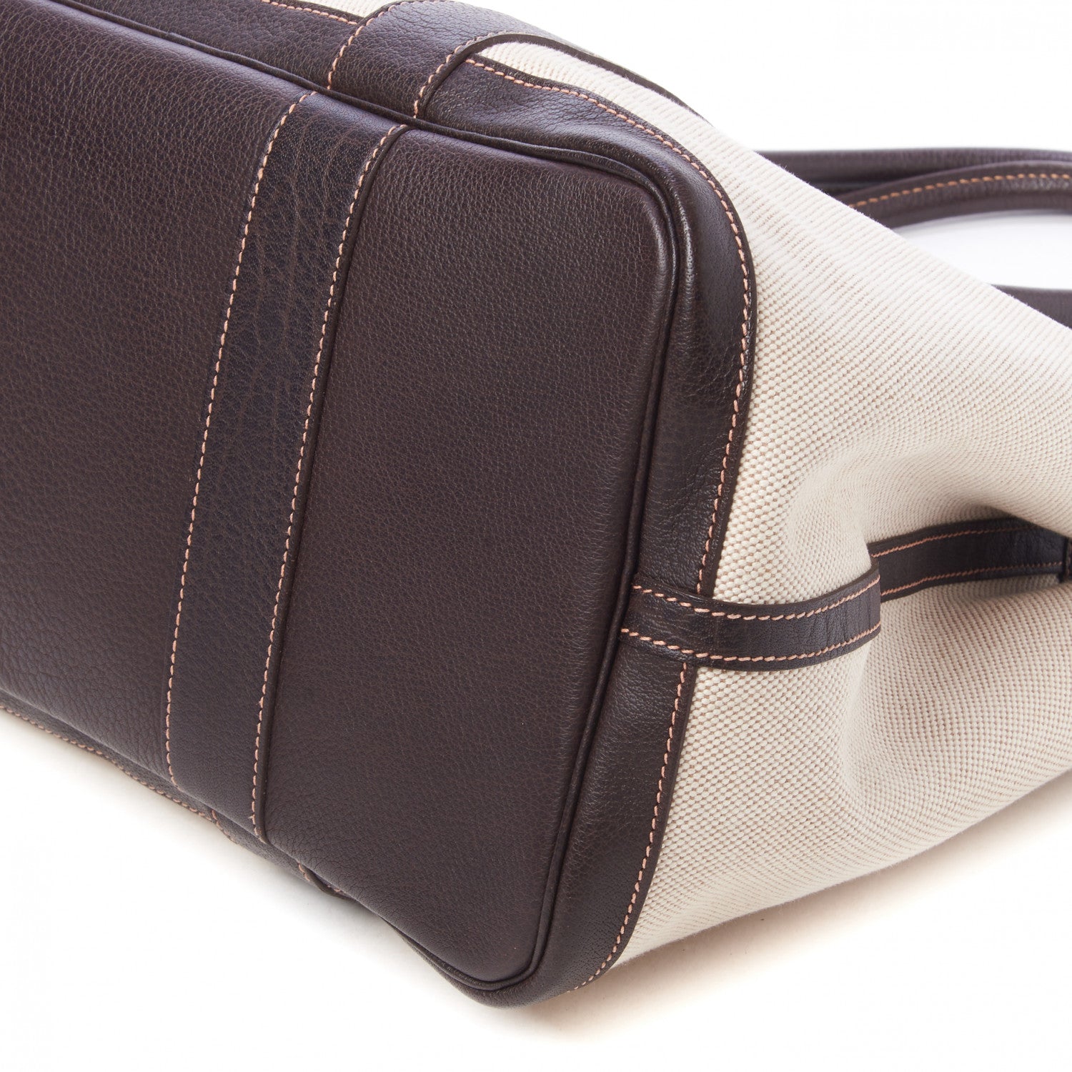 Hermes Toile Buffle Gala Garden Party Tote 36 MM Marron Fonce 8 of 8