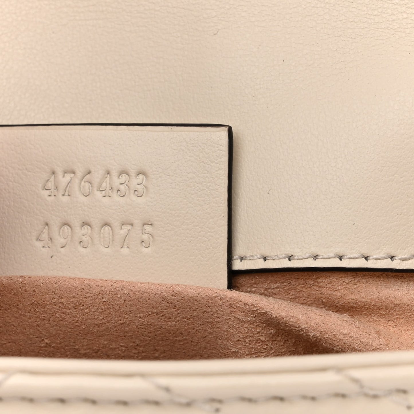 Calfskin Matelasse Super Mini GG Marmont Shoulder Bag White