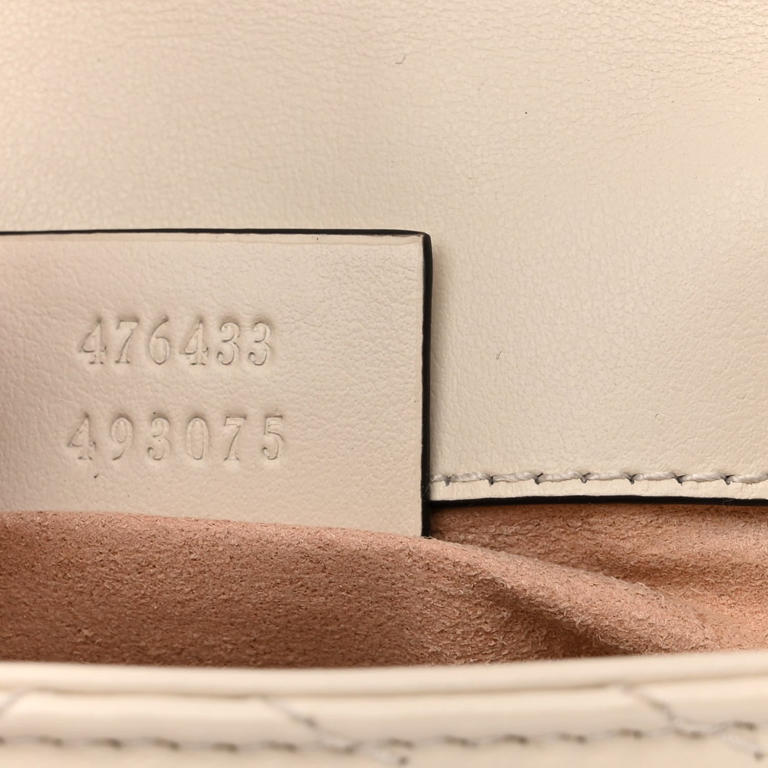 Gucci Calfskin Matelasse Super Mini GG Marmont Shoulder Bag White 7 of 11