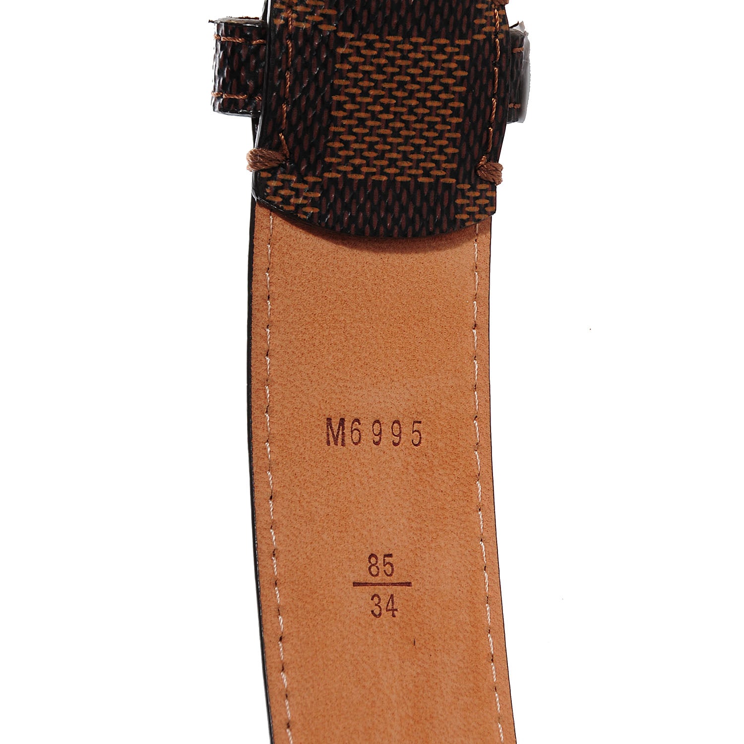Louis Vuitton Damier Ebene Ellipse Belt 85 34 3 of 5