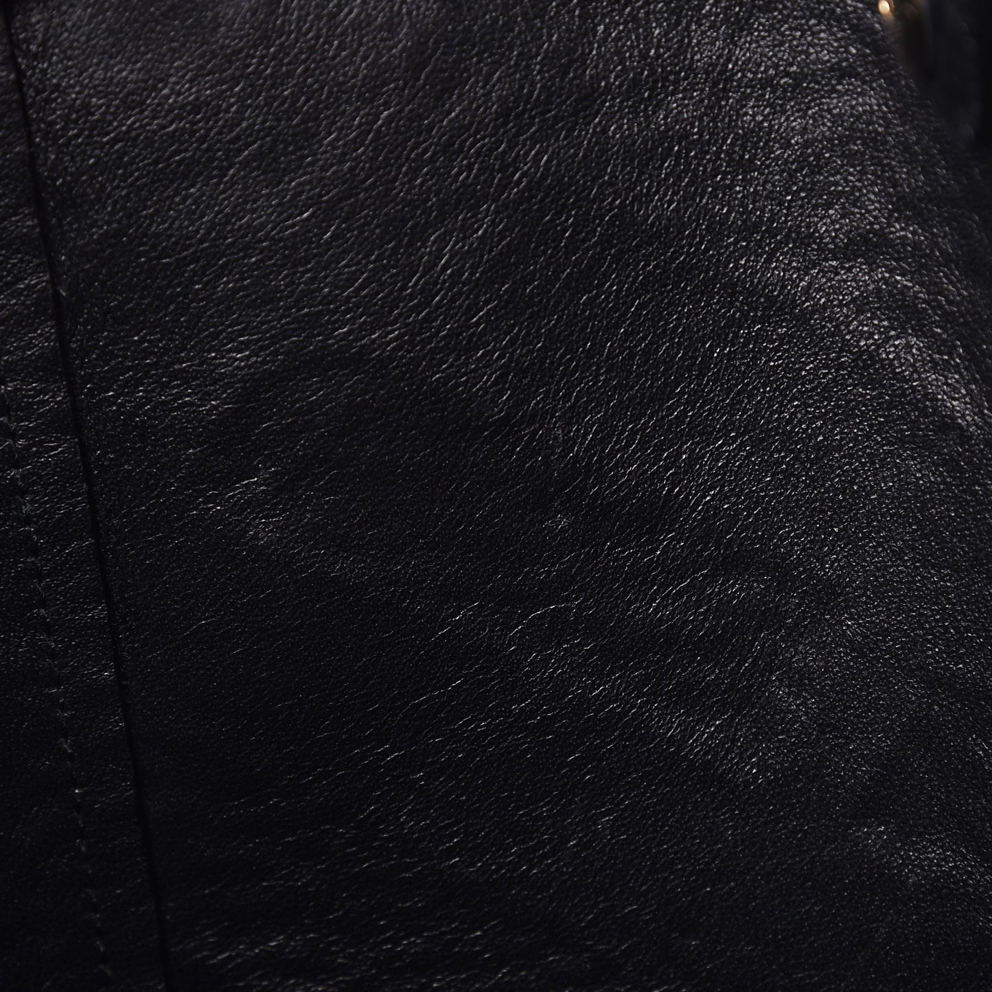 Signature Grain Calfskin Check Embossed Small Canterbury Tote Black