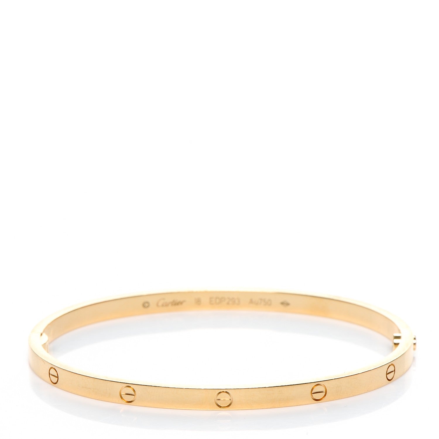 Cartier 18K Yellow Gold Small LOVE Bracelet 18 1 of 7