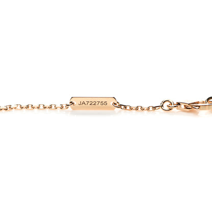 Van Cleef & Arpels 18K Rose Gold Gray Mother of Pearl Vintage Alhambra Pendant Necklace 5 of 6