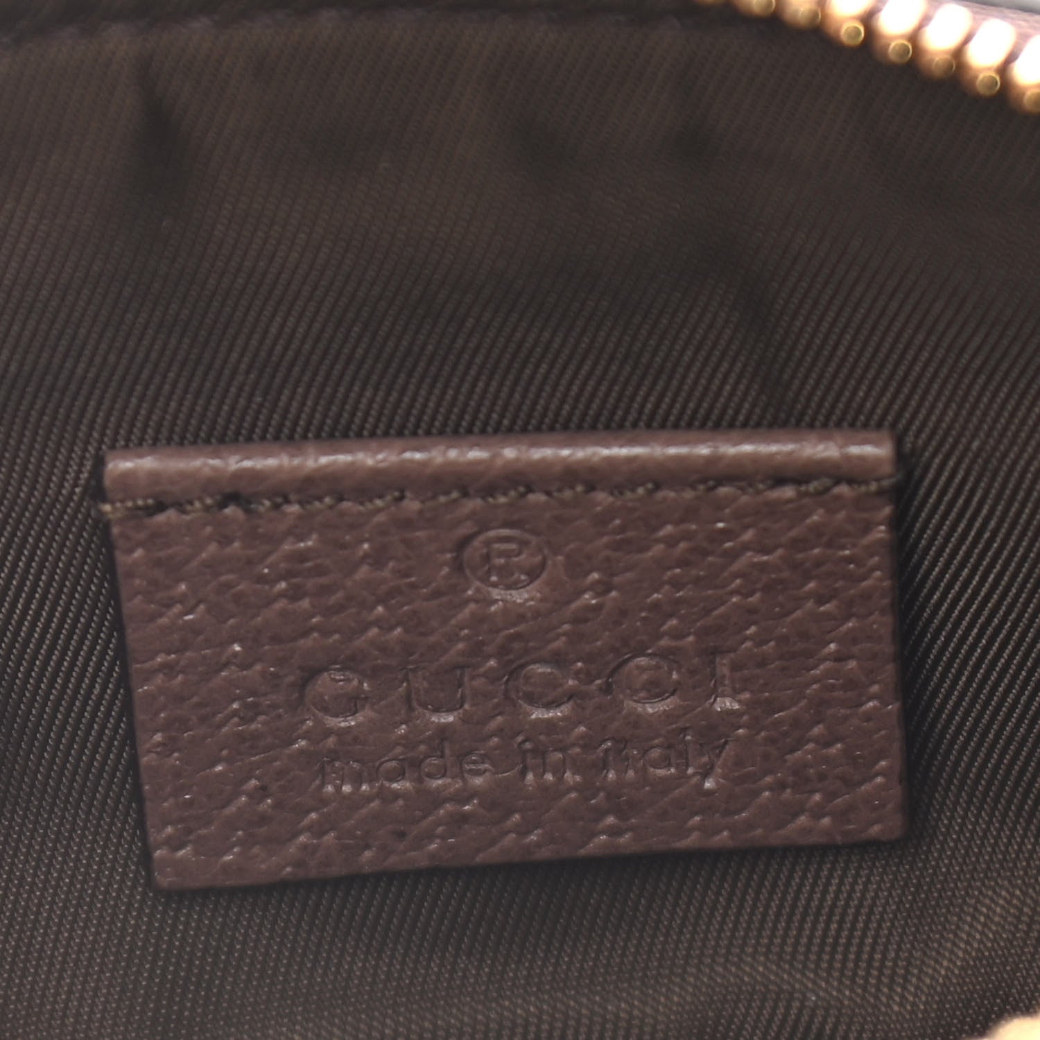 Gucci GG Supreme Monogram Web Ophidia Dome Key Pouch Beige New Acero 5 of 8