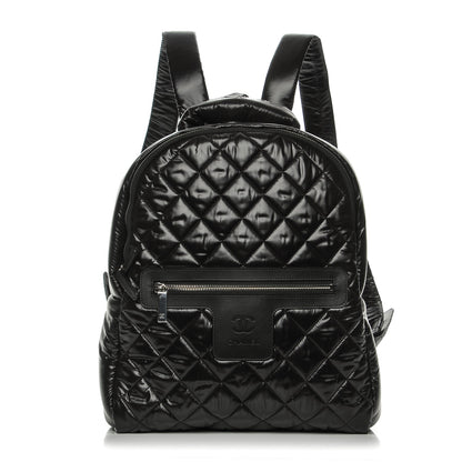 Chanel Nylon Quilted Coco Cocoon Backpack Black 1 of 8
