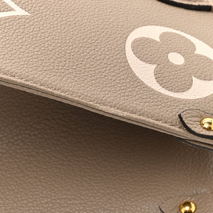 Louis Vuitton Empreinte Monogram Giant Onthego MM Tourterelle Creme 12 of 14