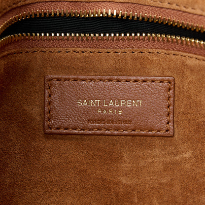 Saint Laurent Calfskin Crocodile Embossed Le 5 A 7 Hobo Black 6 of 11
