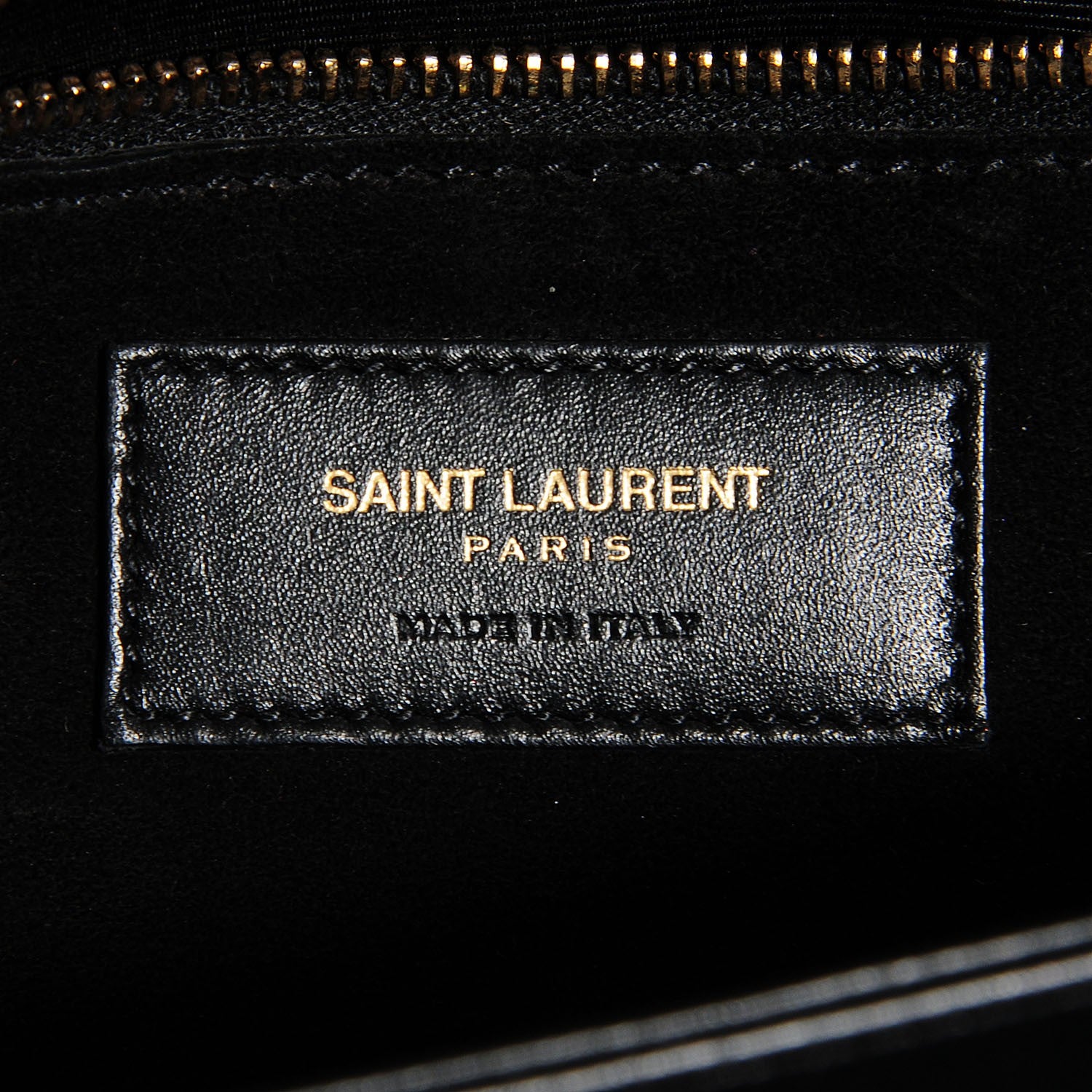 Saint Laurent Smooth Calfskin Medium Classic Monogram Universite Bag Black 6 of 9