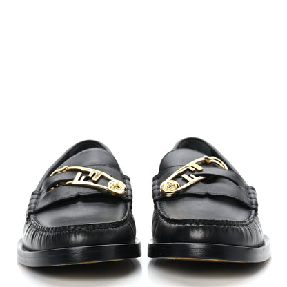 Versace X FENDI Vitello Mens Fendace Mocassino Loafer 6 Black 2 of 8