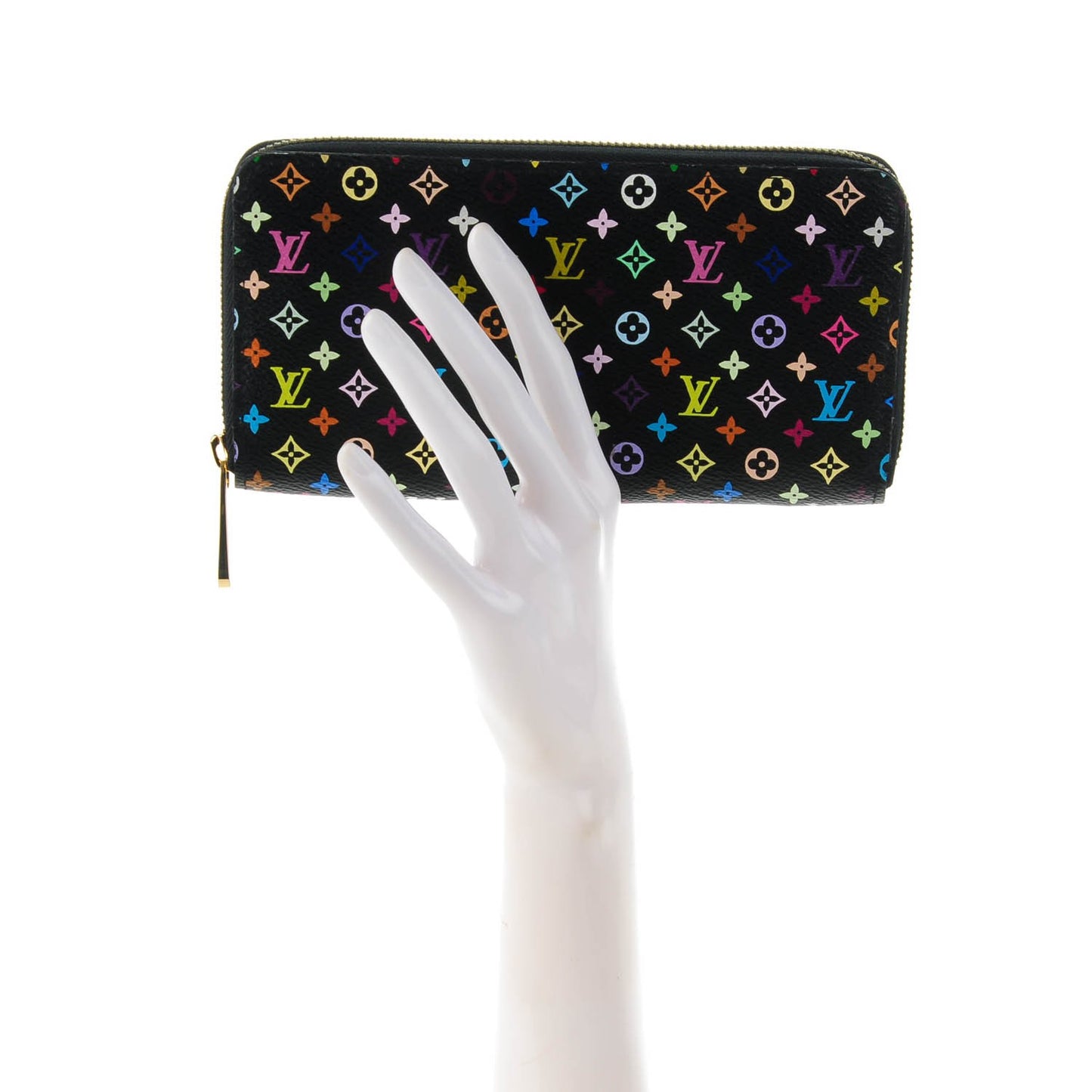 Monogram Multicolor Zippy Wallet Black