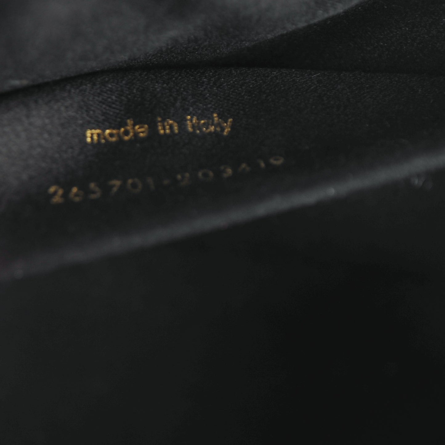 Textured Calfskin Classic Tortoise Y Ligne Clutch Black