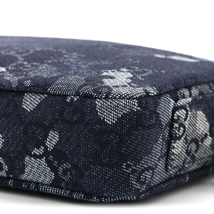 Gucci Denim GG Monogram Camouflage Small Crossbody Bag Blue 10 of 10