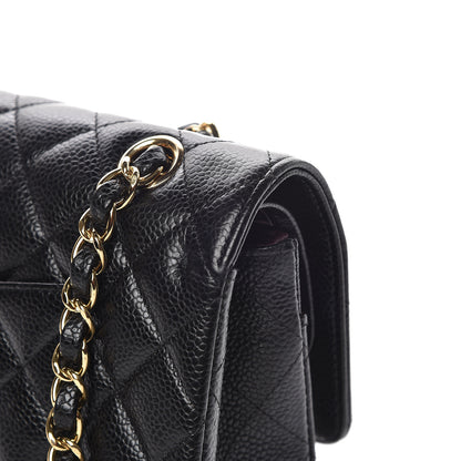 Chanel Caviar Quilted Medium Double Flap Black 11 of 17
