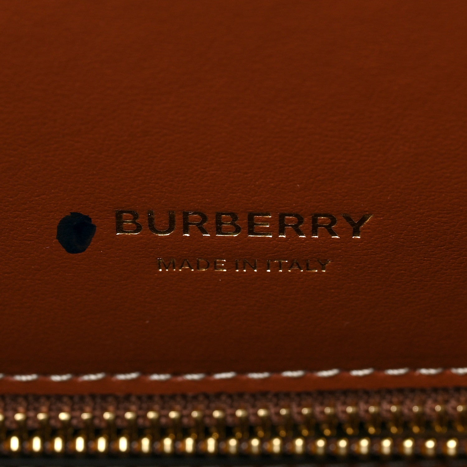 Burberry Calfskin Vintage Check Mini Two Handle Title Bag Black 6 of 6