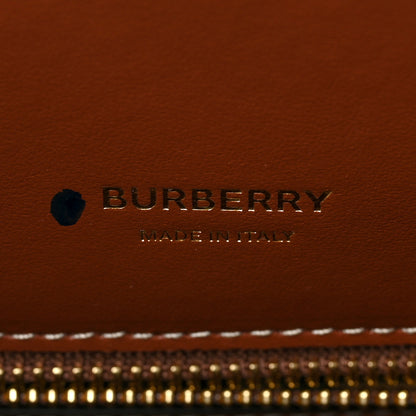 Burberry Calfskin Vintage Check Mini Two Handle Title Bag Black 6 of 6