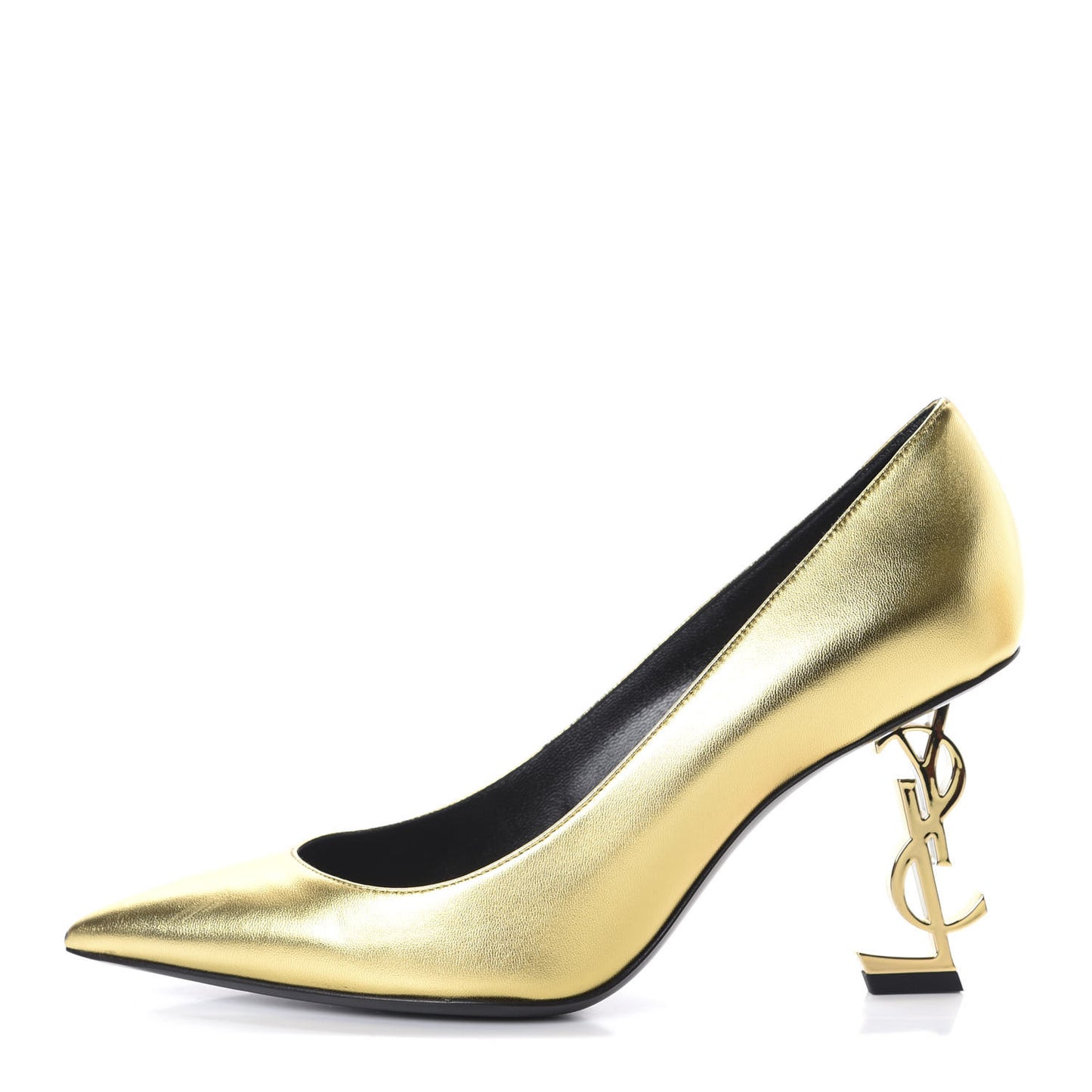 Calfskin Opyum 100 Pumps 37.5 Gold