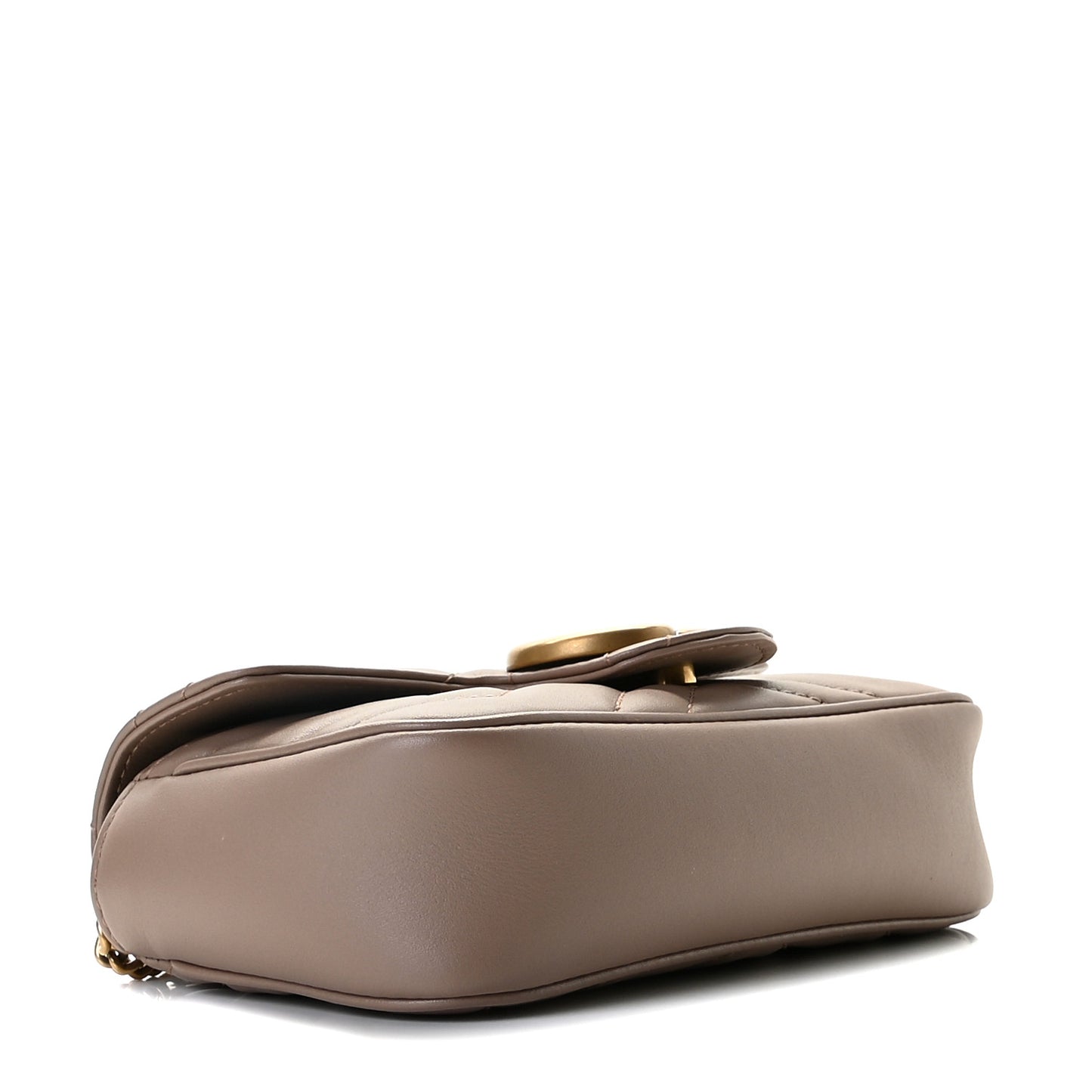 Calfskin Matelasse Super Mini GG Marmont Shoulder Bag Porcelain Rose