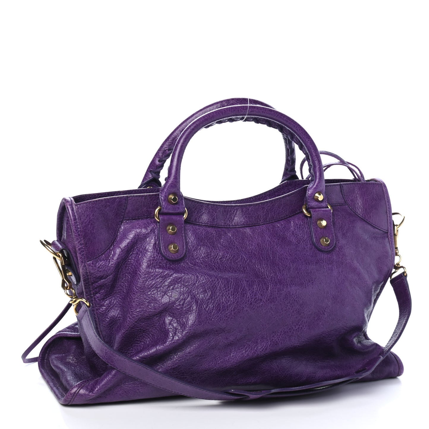 Agneau Classic Gold Hardware City Dark Violet