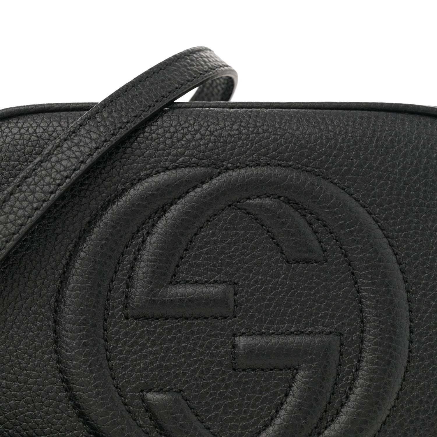 Gucci Pebbled Calfskin Small Soho Disco Bag Black 8 of 10