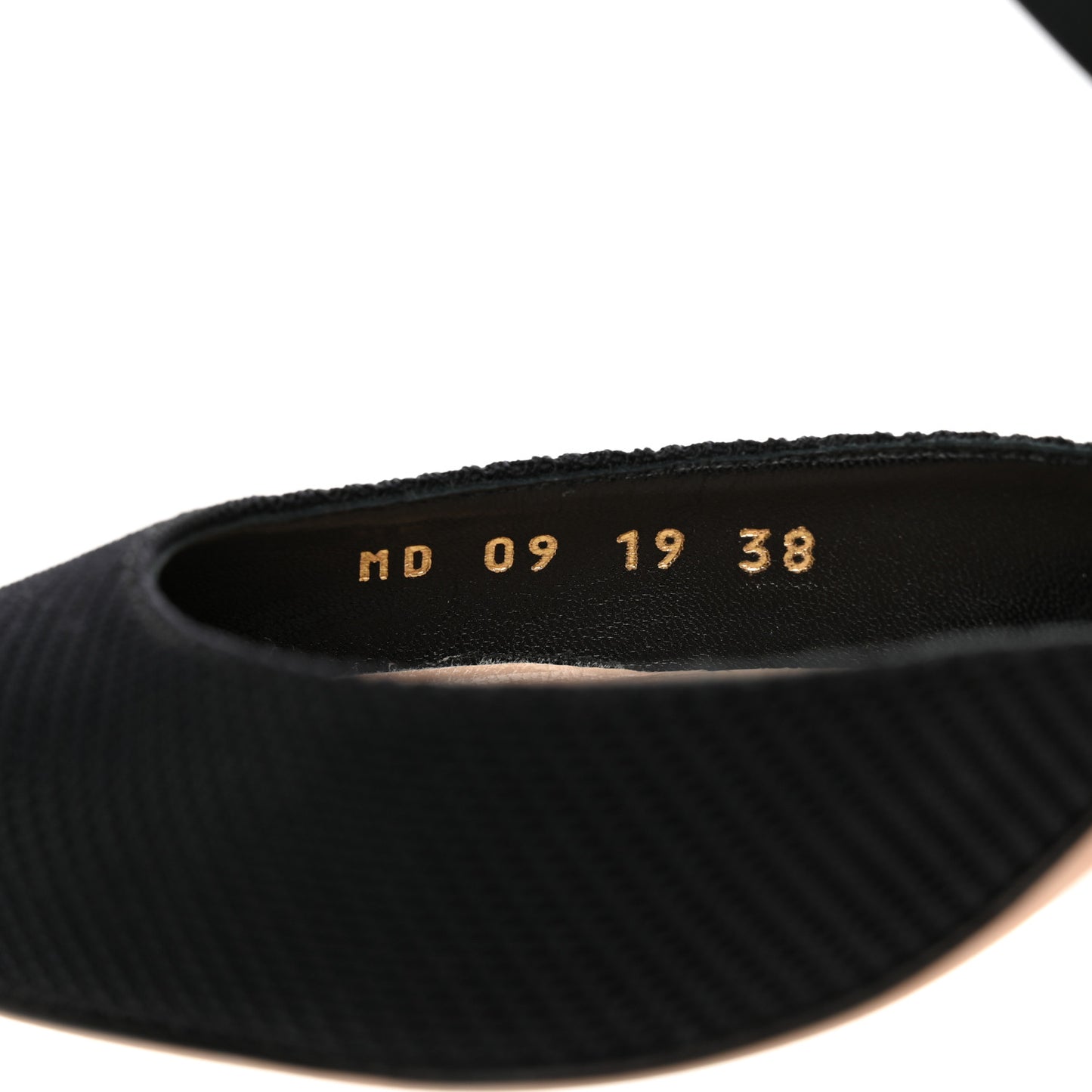 Technical Fabric Calfskin D-Dior 65mm Mules 38 Black