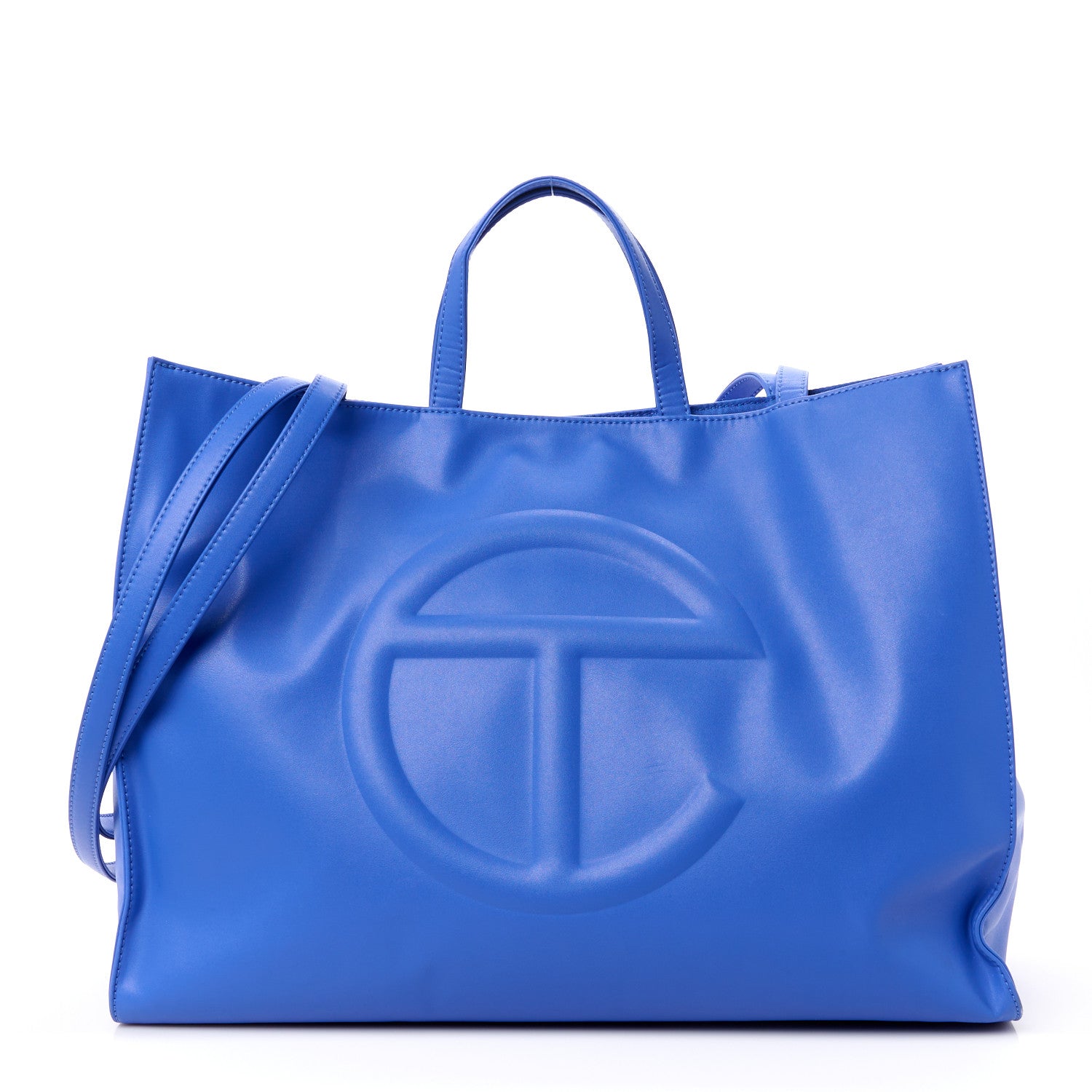 Telfar Vegan Leather Large Shopping Bag Painters Tape 1 of 11